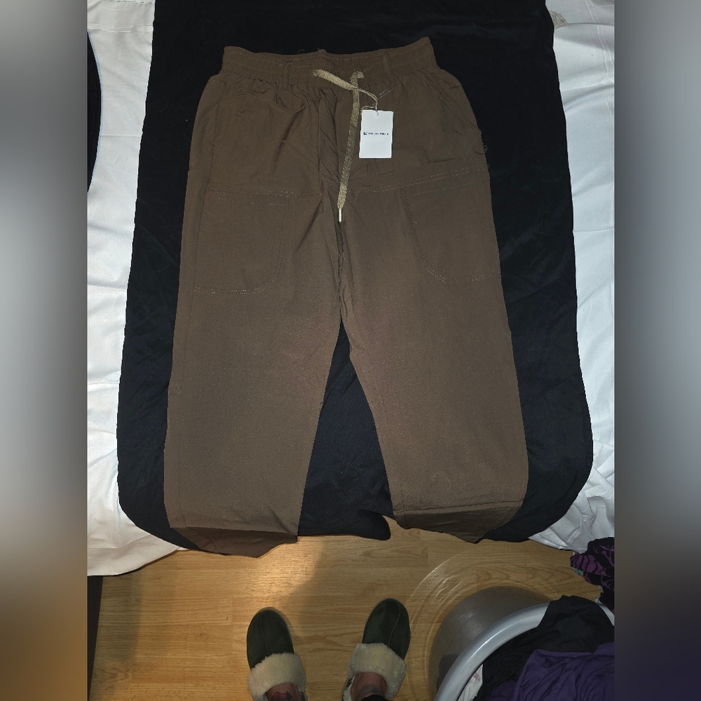 Womens Soft Brown Pants W/ Stretch